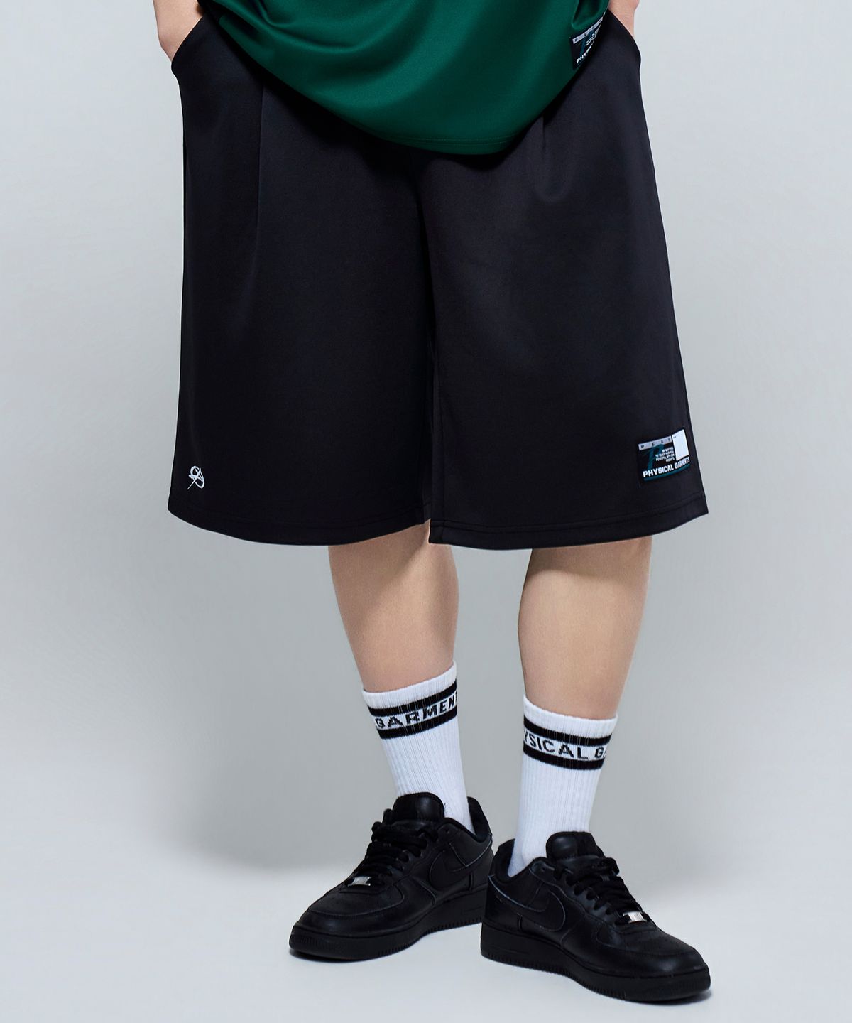 피지컬가먼츠(PHYSICAL GARMENTS) P2631 소프트쿠션 풋볼 버뮤다팬츠 [2COLOR]