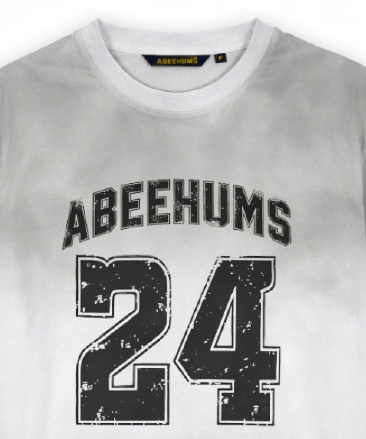 어비험즈(ABEEHUMS) NO.24 페인티드 티셔츠 ABH365-105 그레이