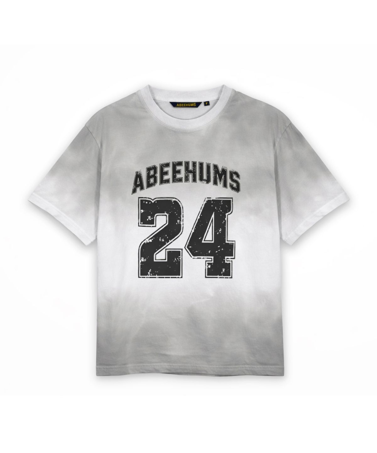 어비험즈(ABEEHUMS) NO.24 페인티드 티셔츠 ABH365-105 그레이