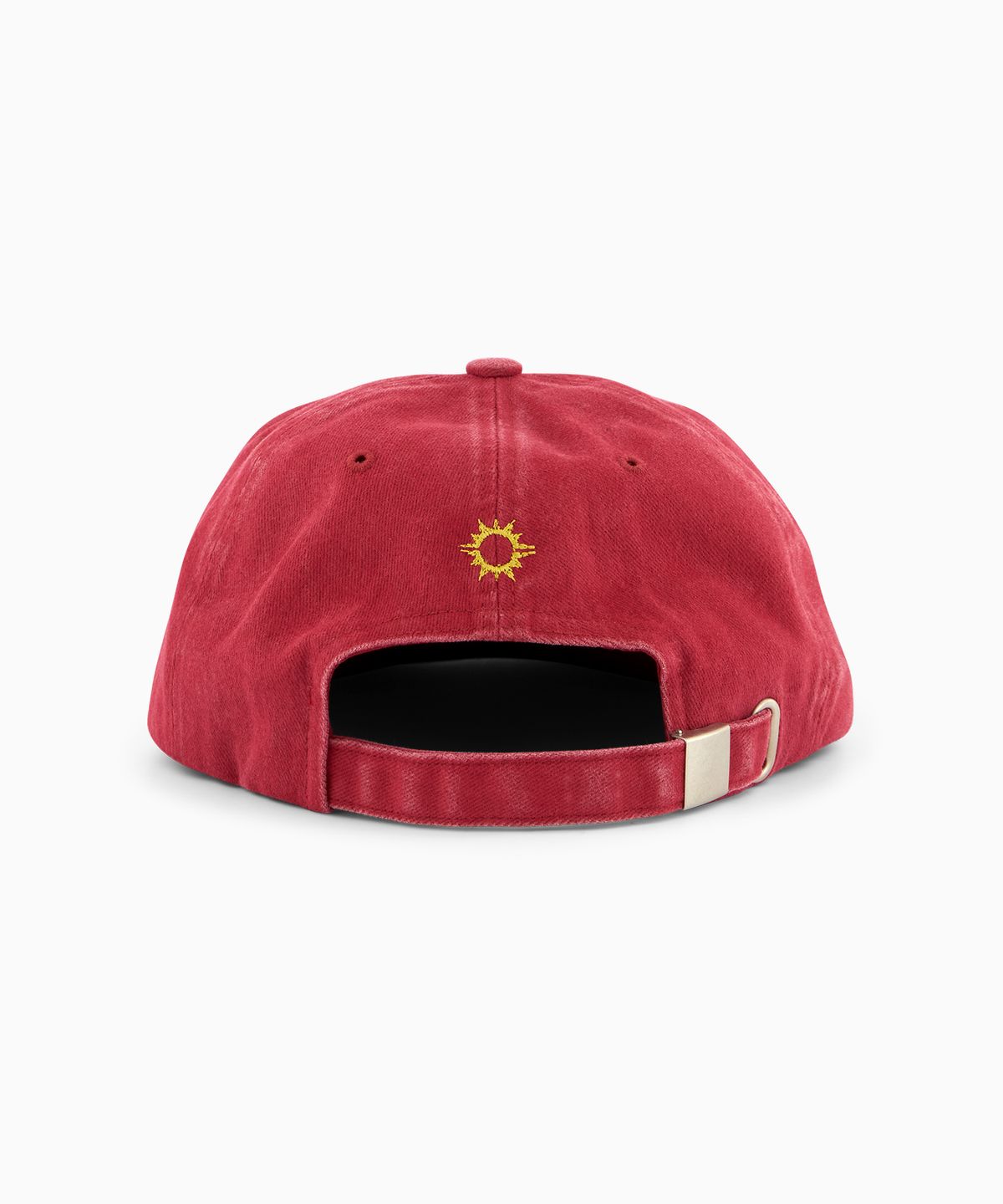 헬로 선라이즈(HELLO SUNRISE) Washed Two Tone Logo 6Panel Cap_VTG Red