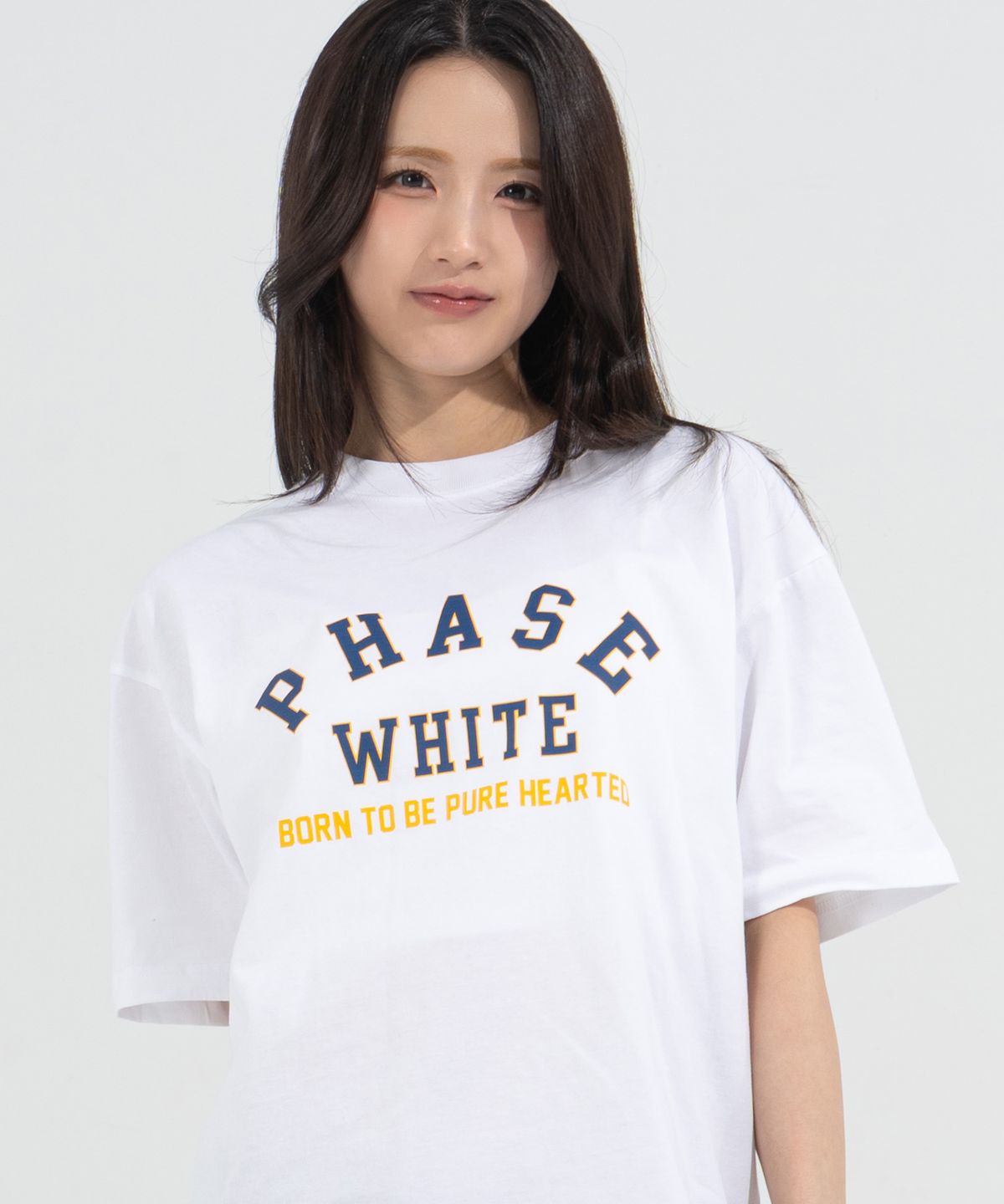 페이즈화이트(PHASEWHITE) [PHASE_3] PW COLLEGE TEE_WHITE / 8802026-ST08