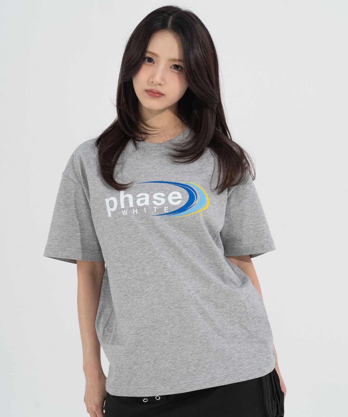 페이즈화이트(PHASEWHITE) [PHASE_3] MOON PHASE TEE_MELANGE / 8802026-ST06