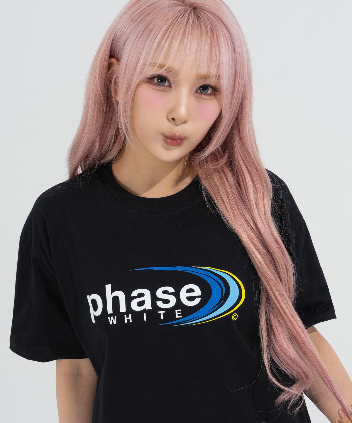 페이즈화이트(PHASEWHITE) [PHASE_3] MOON PHASE TEE_BLACK / 8802026-ST06