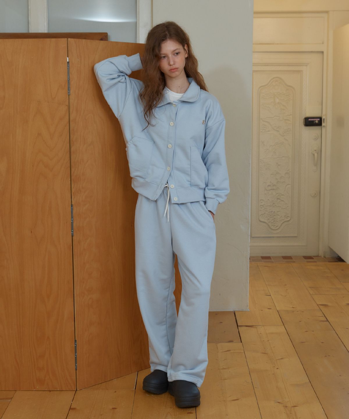 아노에틱(ANOETIC) ANC SWEAT JOGGER PANTS_SKYBLUE