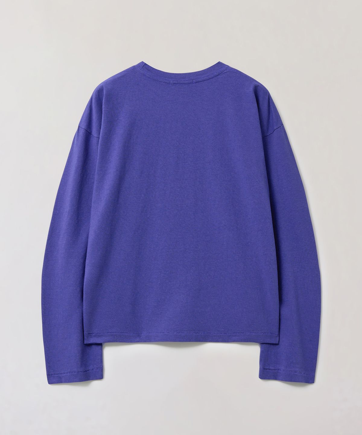 플라비즘(PLAVISM) Women Plain Relaxed Long Sleeve T-Shirt - Purple
