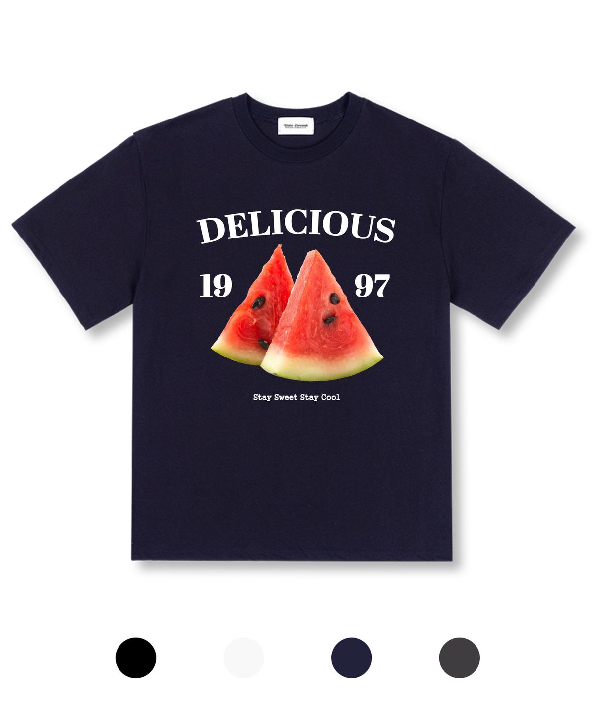 유니온가먼츠(UNION GARMENTS) 워터멜론 오버핏 반팔 티셔츠 4COLOR