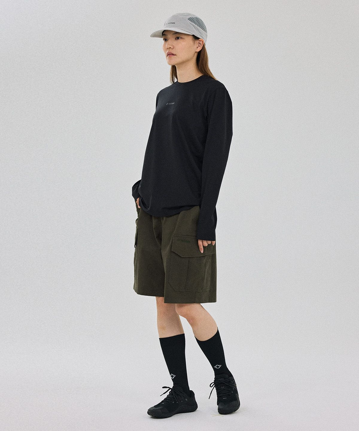 헬리녹스 웨어(HELINOX WEAR) 코튼 혼방 카고 쇼츠_Dark Khaki