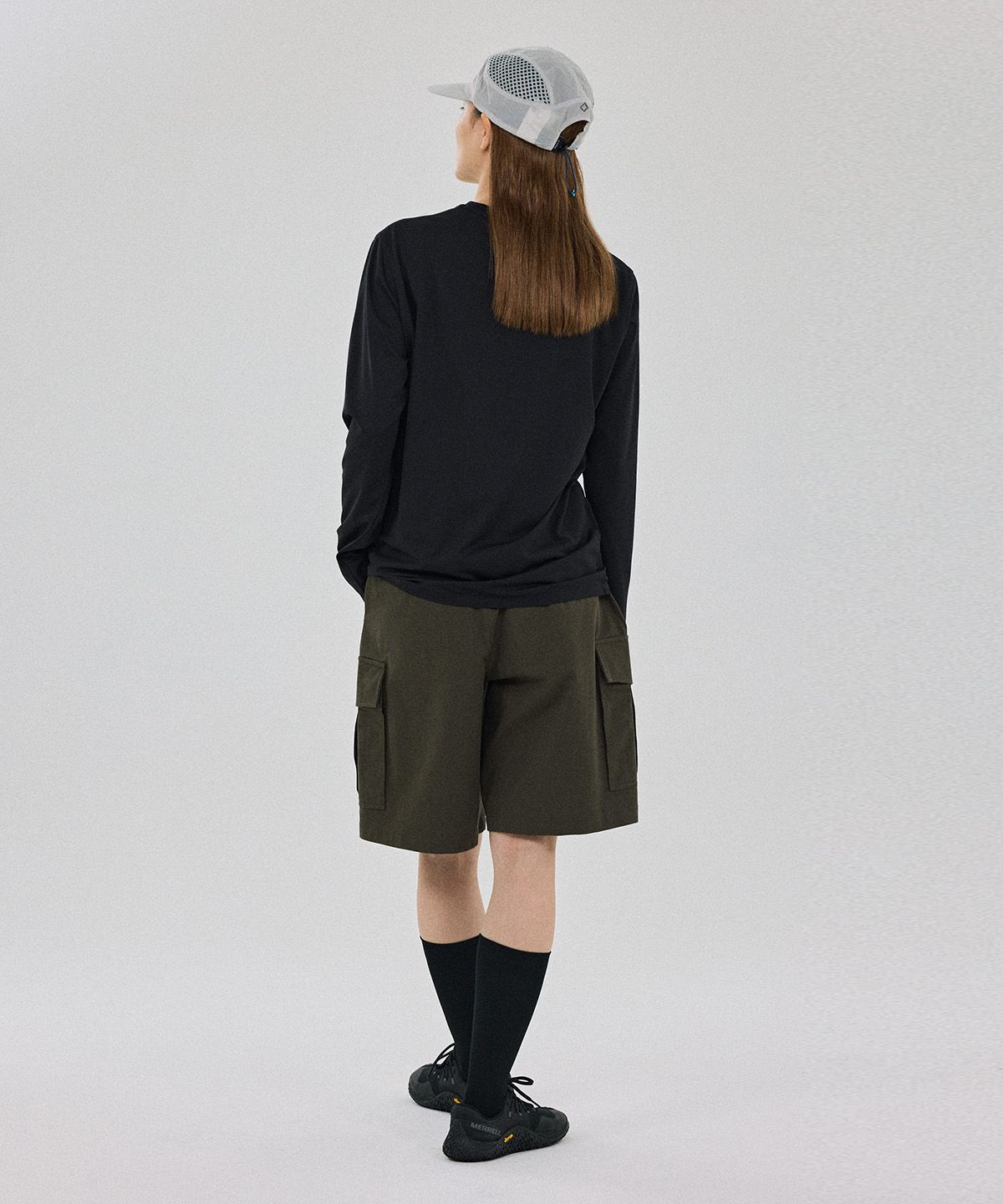 헬리녹스 웨어(HELINOX WEAR) 코튼 혼방 카고 쇼츠_Dark Khaki