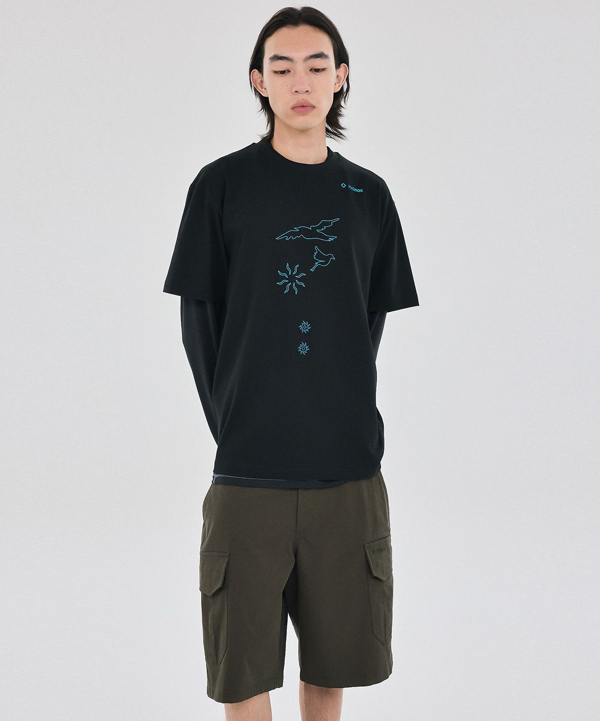 헬리녹스 웨어(HELINOX WEAR) 코튼 혼방 카고 쇼츠_Dark Khaki