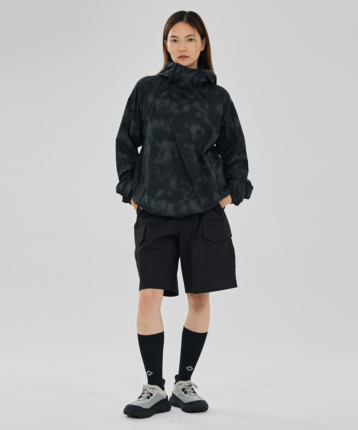 헬리녹스 웨어(HELINOX WEAR) 코튼 혼방 카고 쇼츠_Black