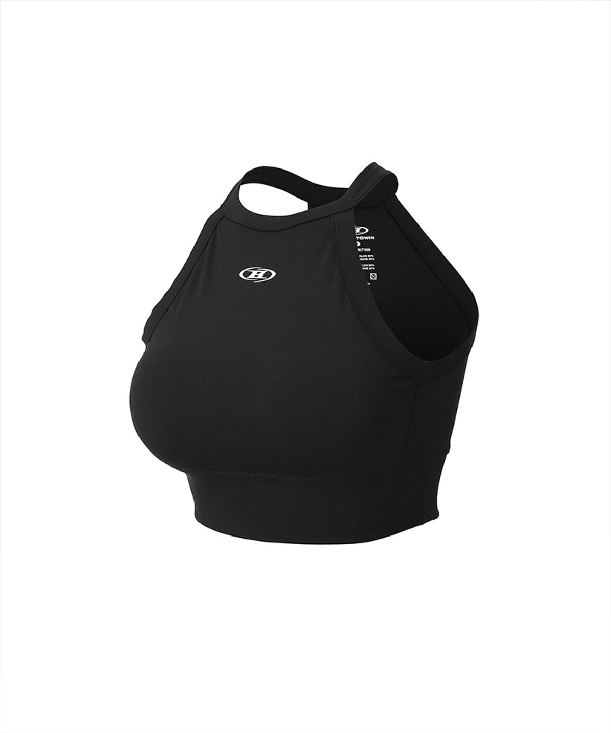 본투윈(BORN TO WIN) W SYMBOL B HALTER BRA TOP [BLACK]