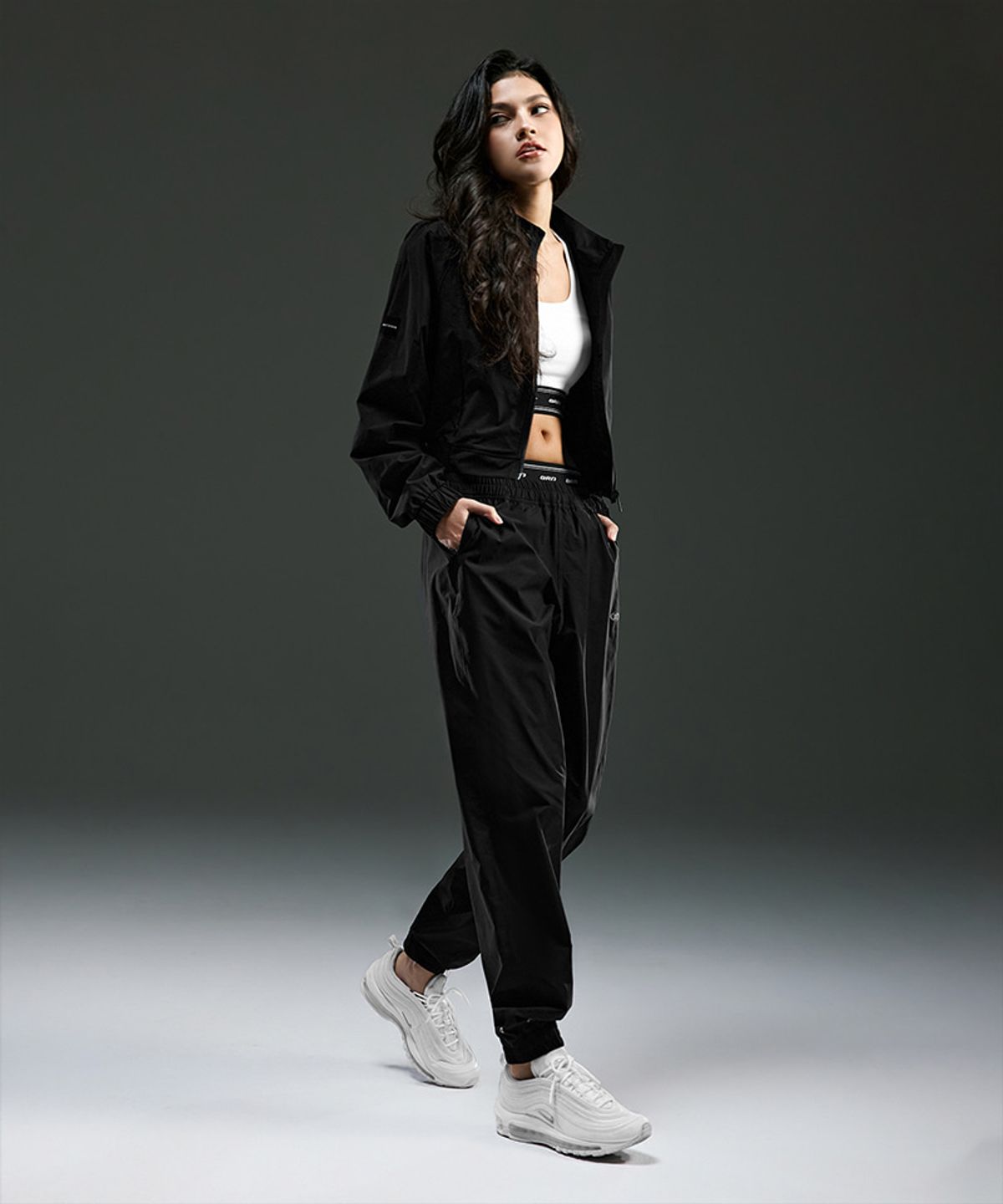 본투윈(BORN TO WIN) W STRETCH VENTILATION JACKET [BLACK]
