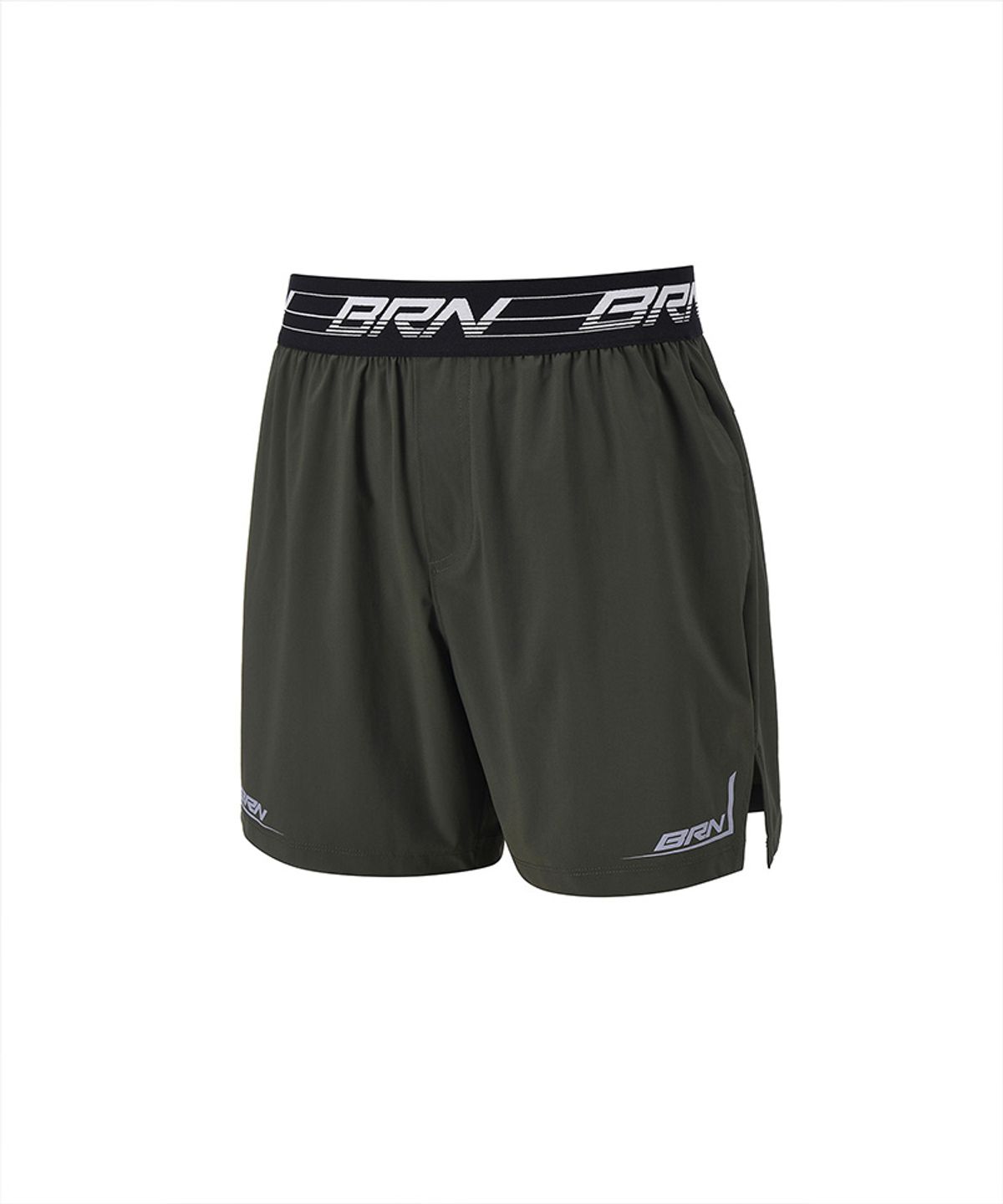 본투윈(BORN TO WIN) BRN LOGO BAND STRETCH SHORTS [KHAKI]