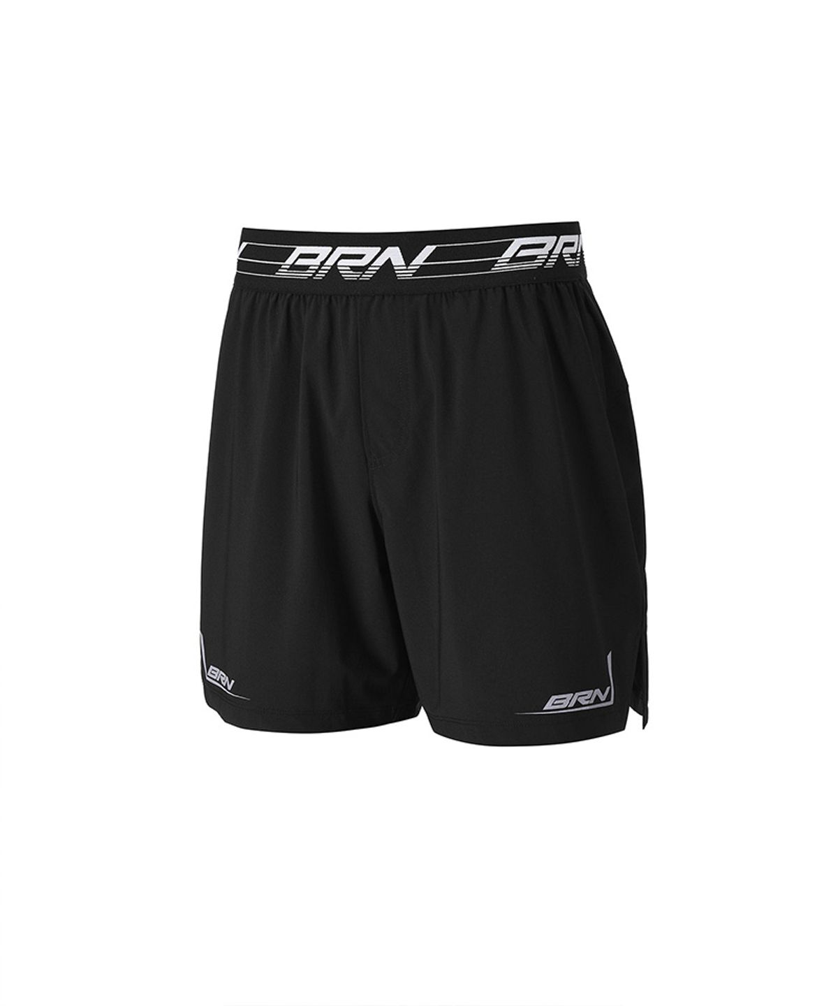 본투윈(BORN TO WIN) BRN LOGO BAND STRETCH SHORTS [BLACK]