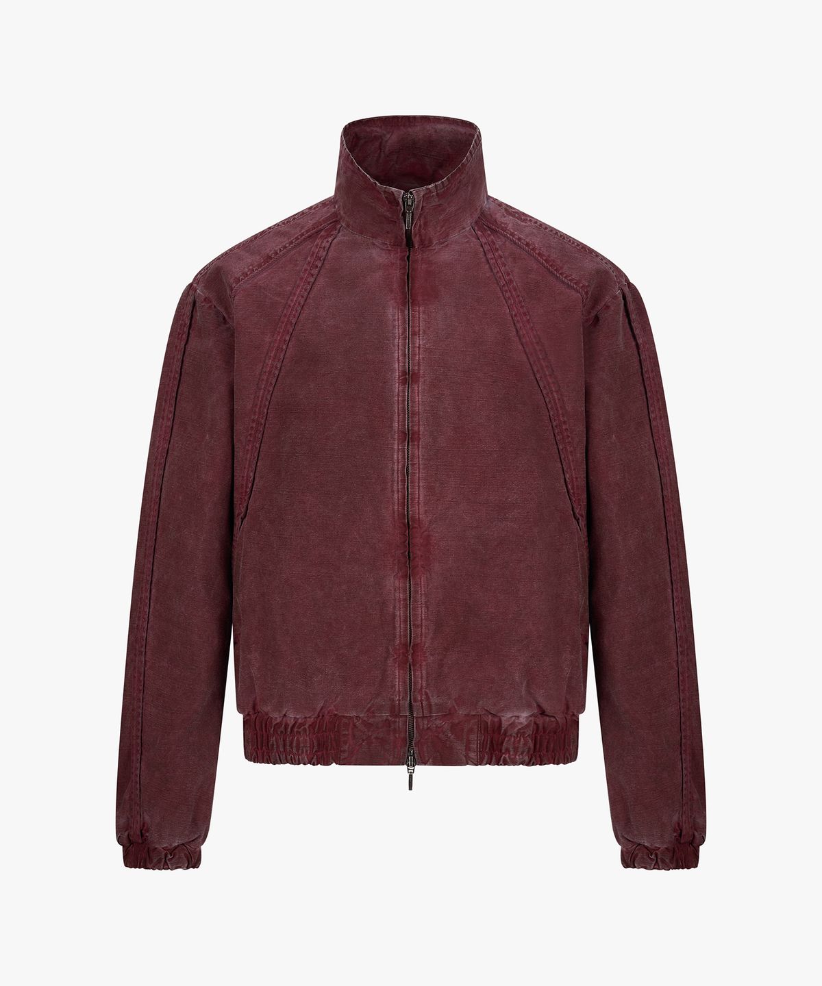 엔드릭스(EDLIX) Edge-Bound Dyed High-Neck Jacket (Burgundy)