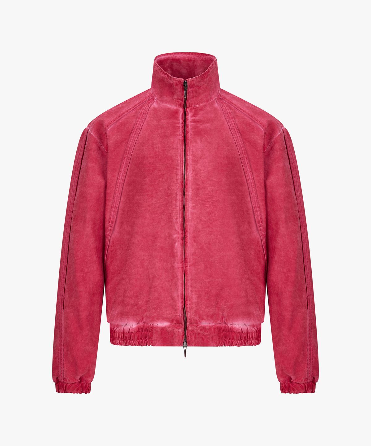 엔드릭스(EDLIX) Edge-Bound Dyed High-Neck Jacket (Muted Pink)