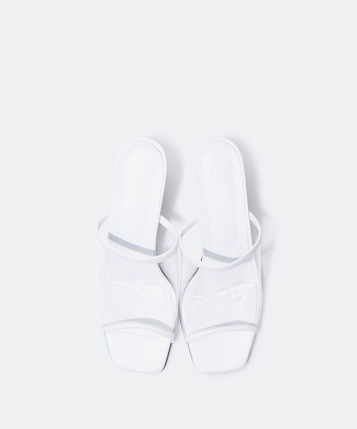유지(YUJI) CLEAR MULE WHITE