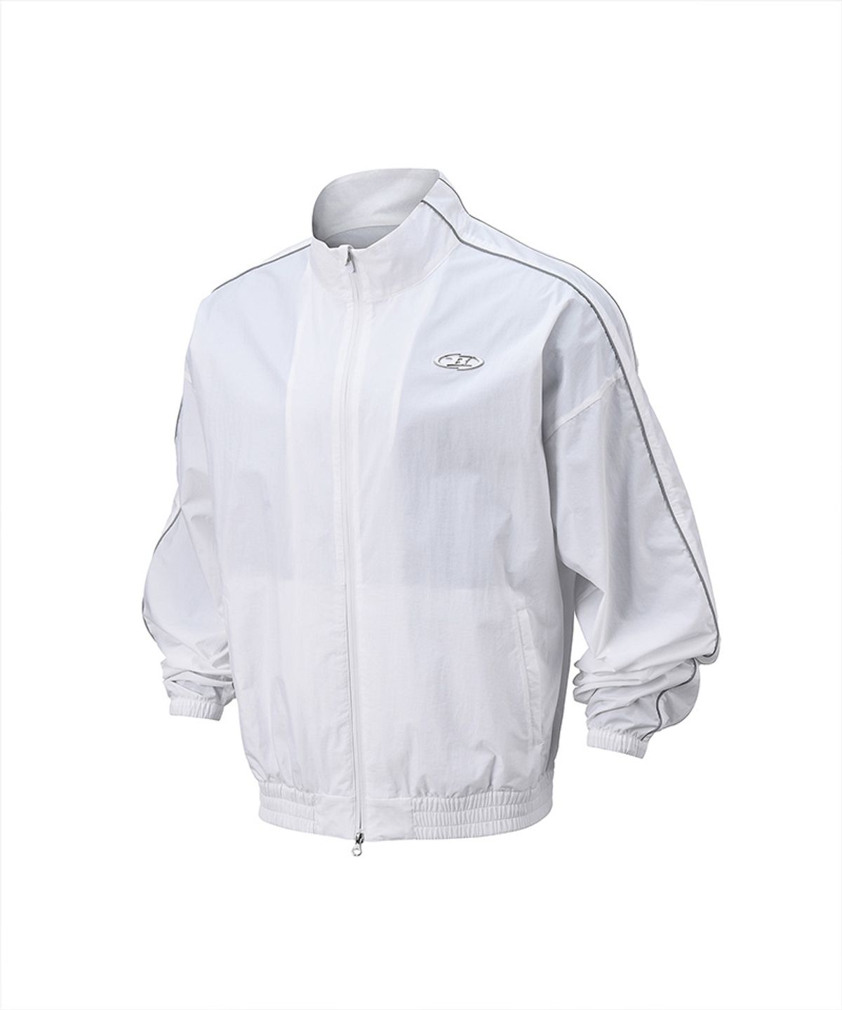 본투윈(BORN TO WIN) CHROME B WARM UP JACKET [WHITE]