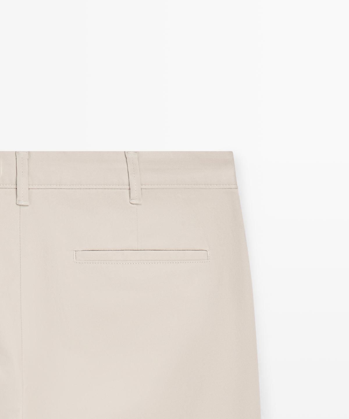 마시모두띠(MASSIMO DUTTI) 코튼 블렌드 슬림핏 팬츠