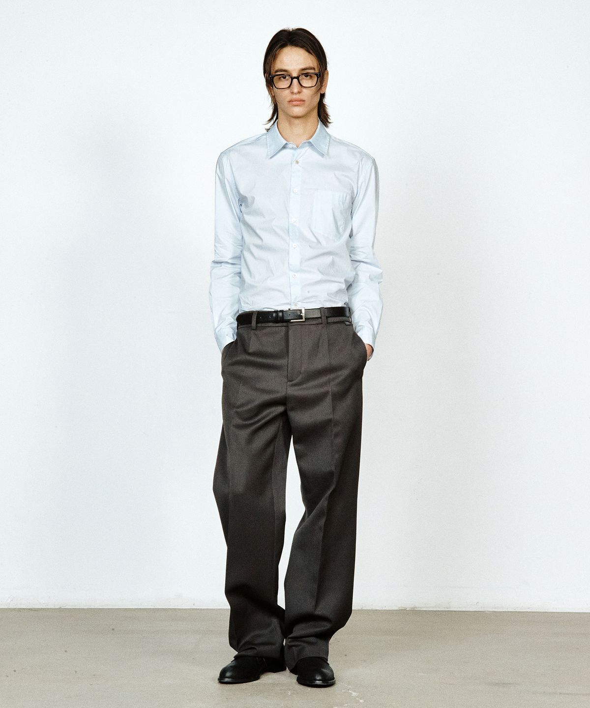 유지(YUJI) FOMCORE DERBY SHOES BLACK