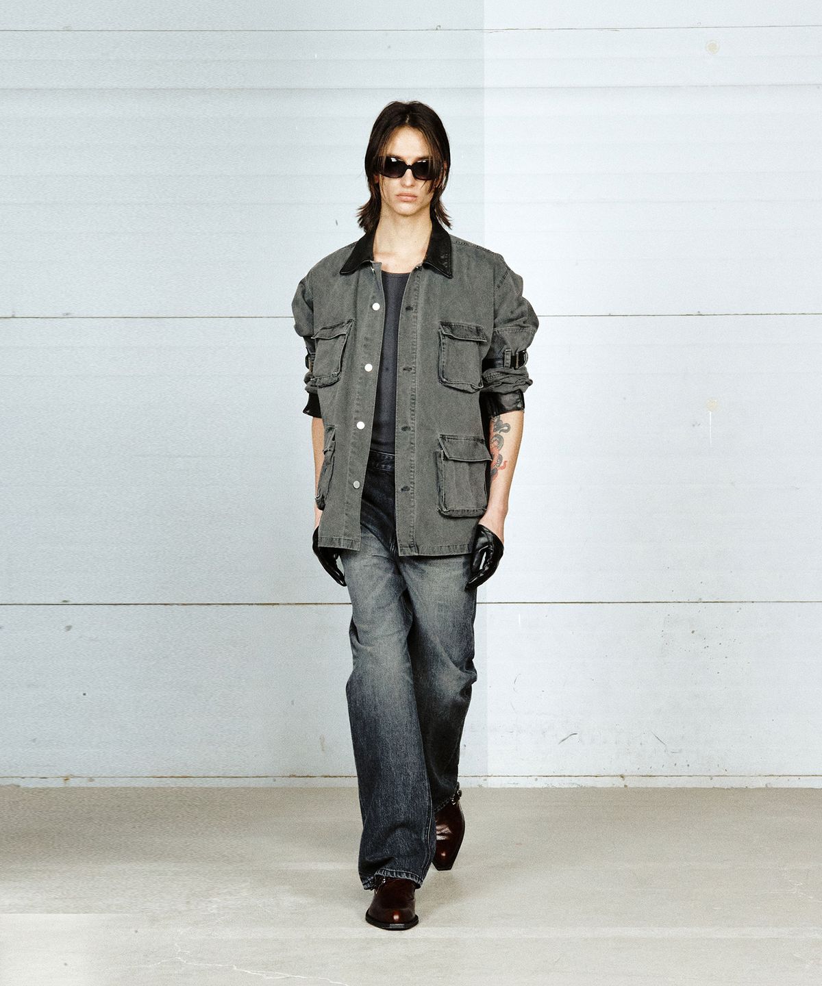 유지(YUJI) 90’s WESTERN SHOES BROWN