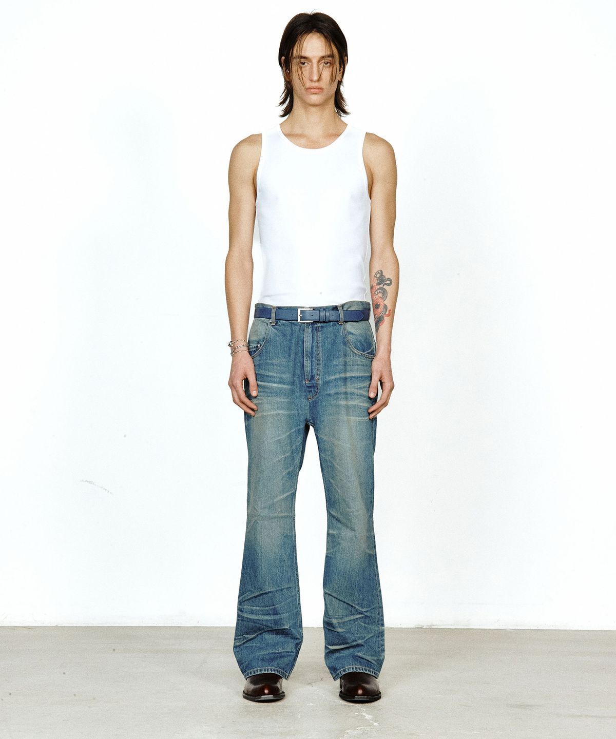 유지(YUJI) 90’s WESTERN SHOES BROWN