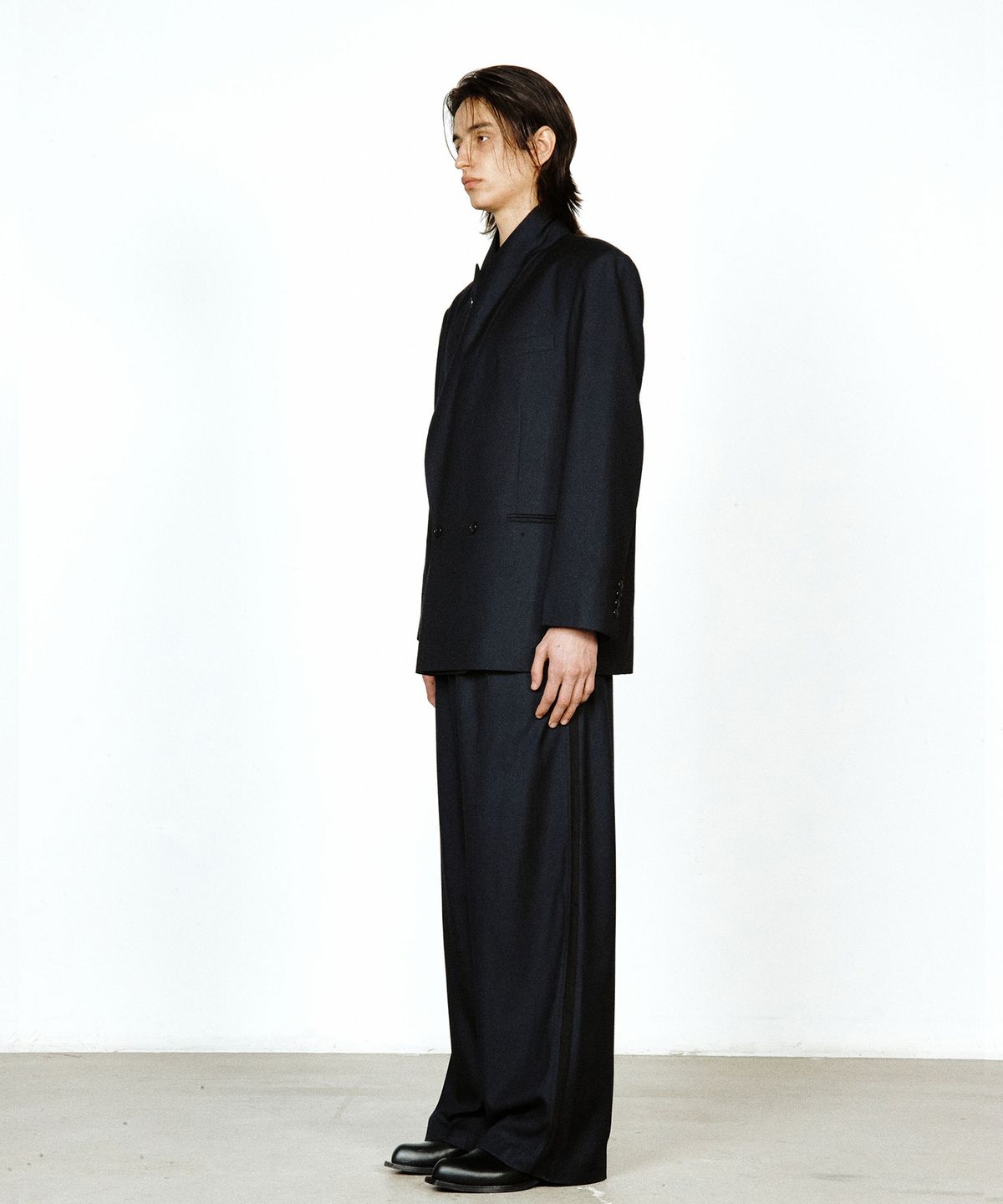 유지(YUJI) 90’s WESTERN SHOES BLACK