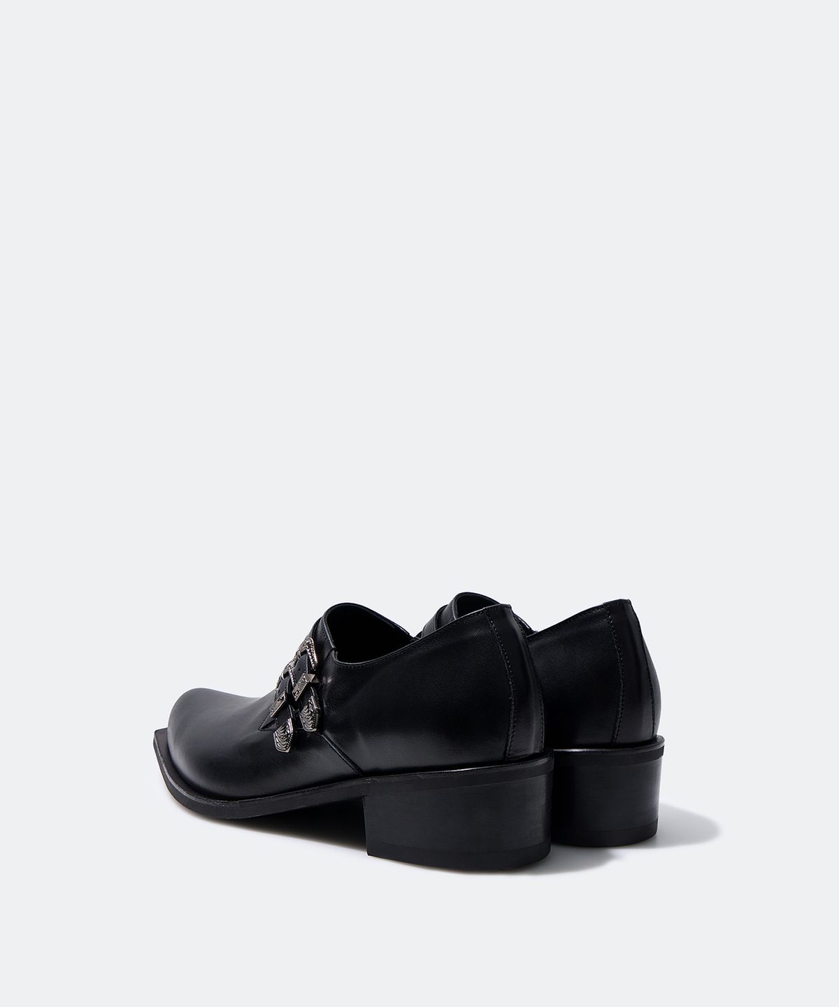 유지(YUJI) 90’s WESTERN SHOES BLACK