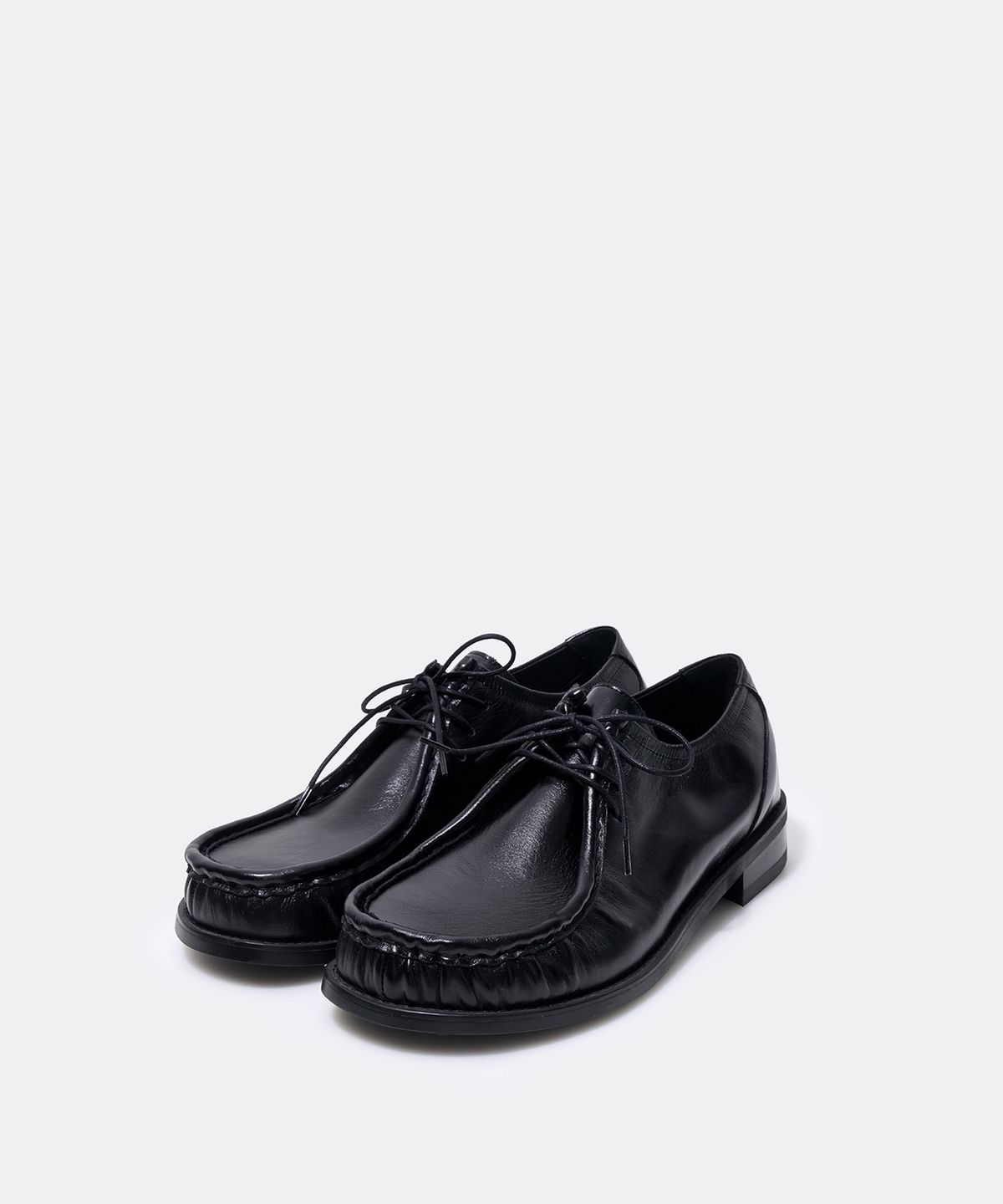 유지(YUJI) MENS WALLABY LOAFER BLACK