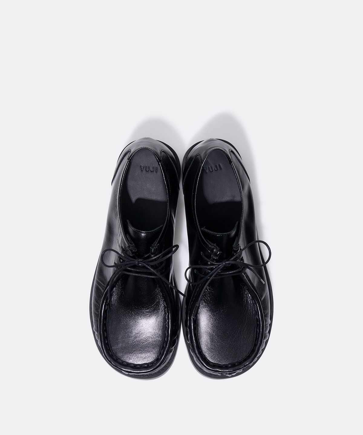 유지(YUJI) MENS WALLABY LOAFER BLACK