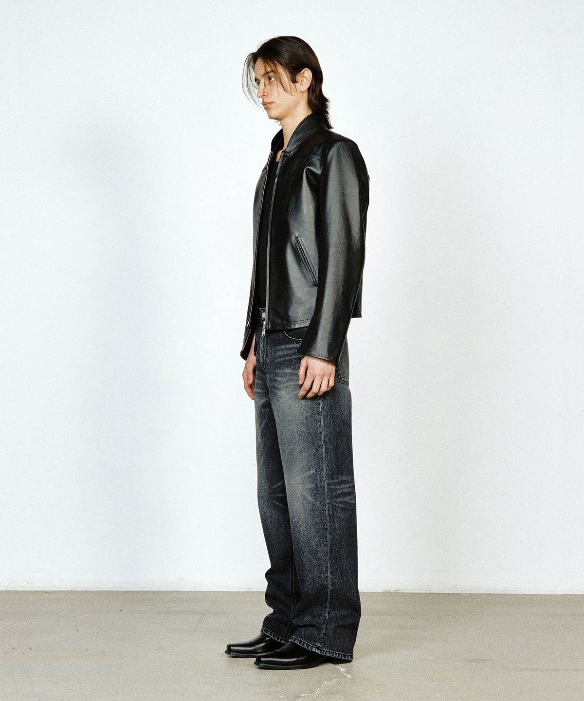 유지(YUJI) RIRI CHELSEA BOOT BLACK
