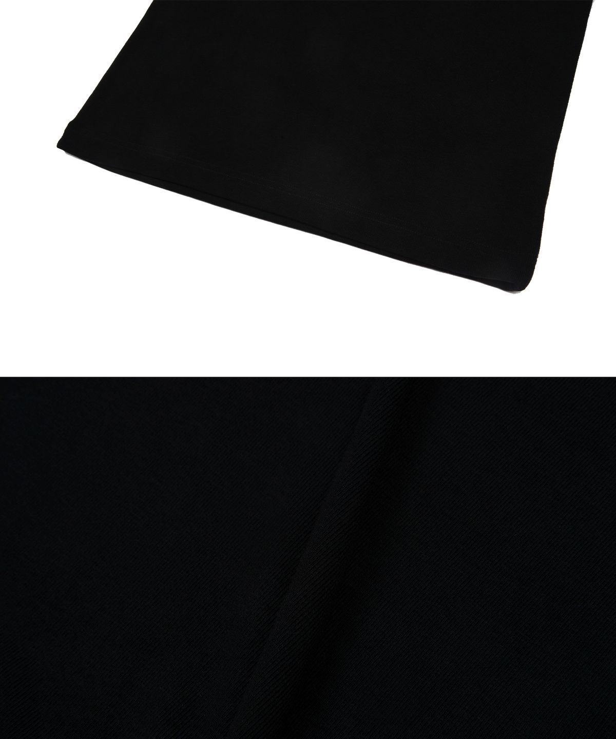 모어댄블랙(MORE THAN BLACK) LOGO SNAP COLLAR HALF SLEEVE