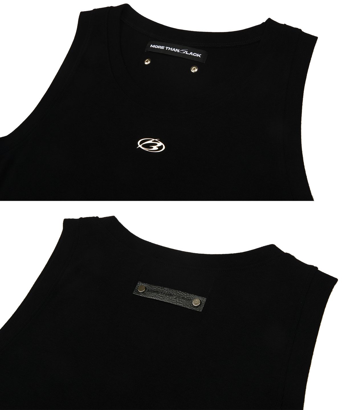 모어댄블랙(MORE THAN BLACK) LOGO SLEEVELESS