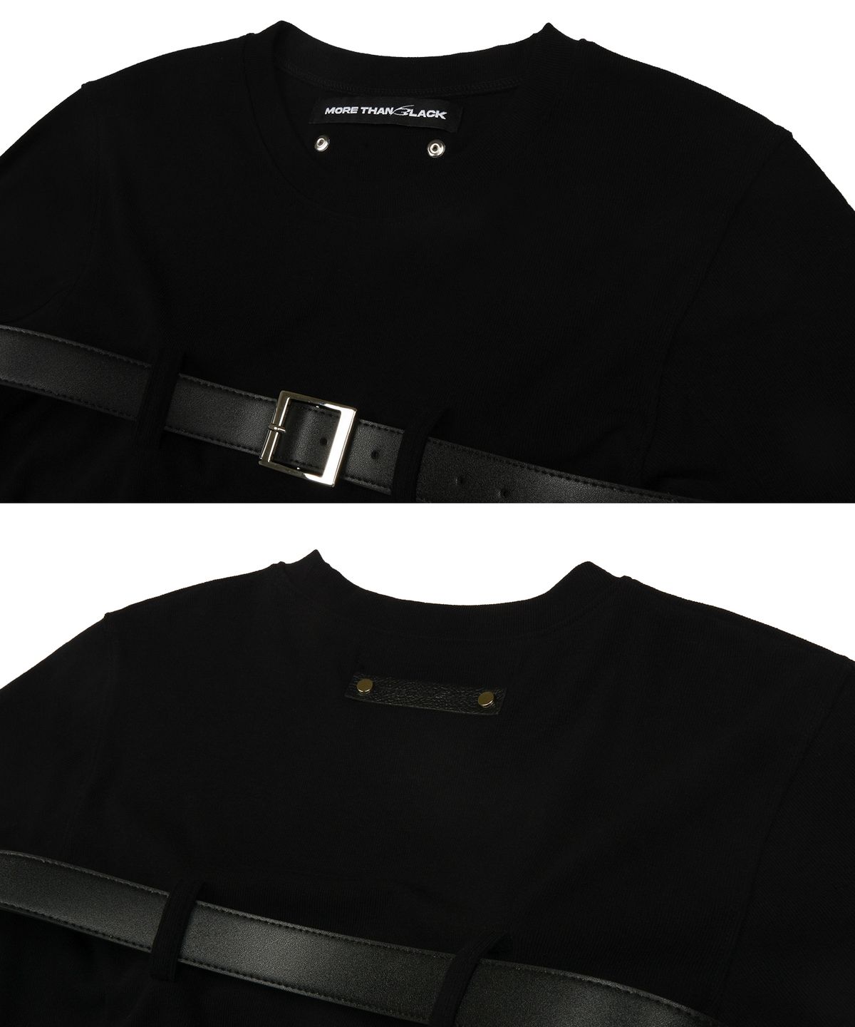 모어댄블랙(MORE THAN BLACK) BELT HALF SLEEVE