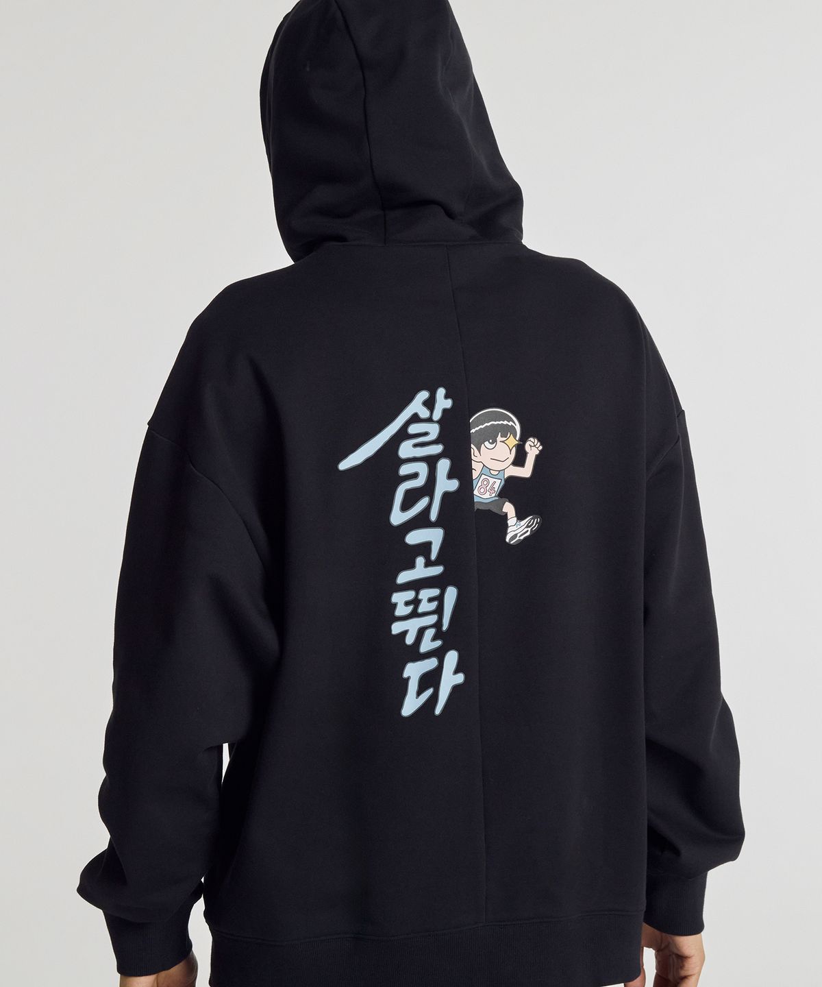 뉴발란스(NEW BALANCE) NBN0G21403 / UNI 살라고뛴다 픽토그램 후드티 (BLACK)