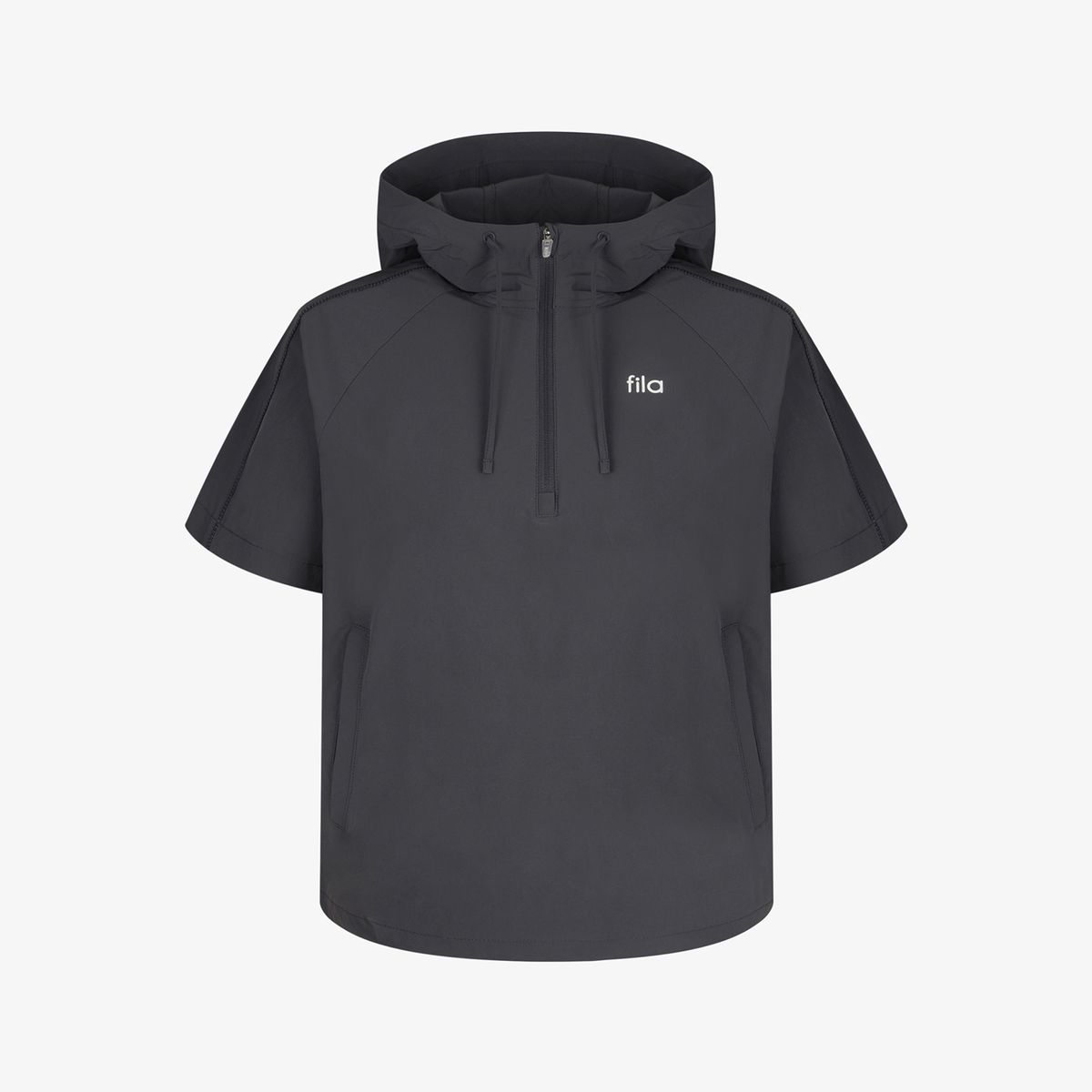 휠라(FILA) Coldwave+ 쿨링 우븐 스트레치 아노락 반팔(FS262JK02F005006)