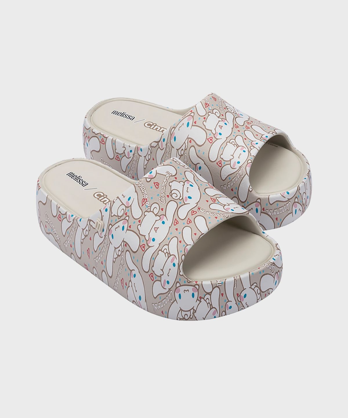 멜리사(MELISSA) 프리 플랫폼 슬라이드 x 헬로키티와 친구들 Beige