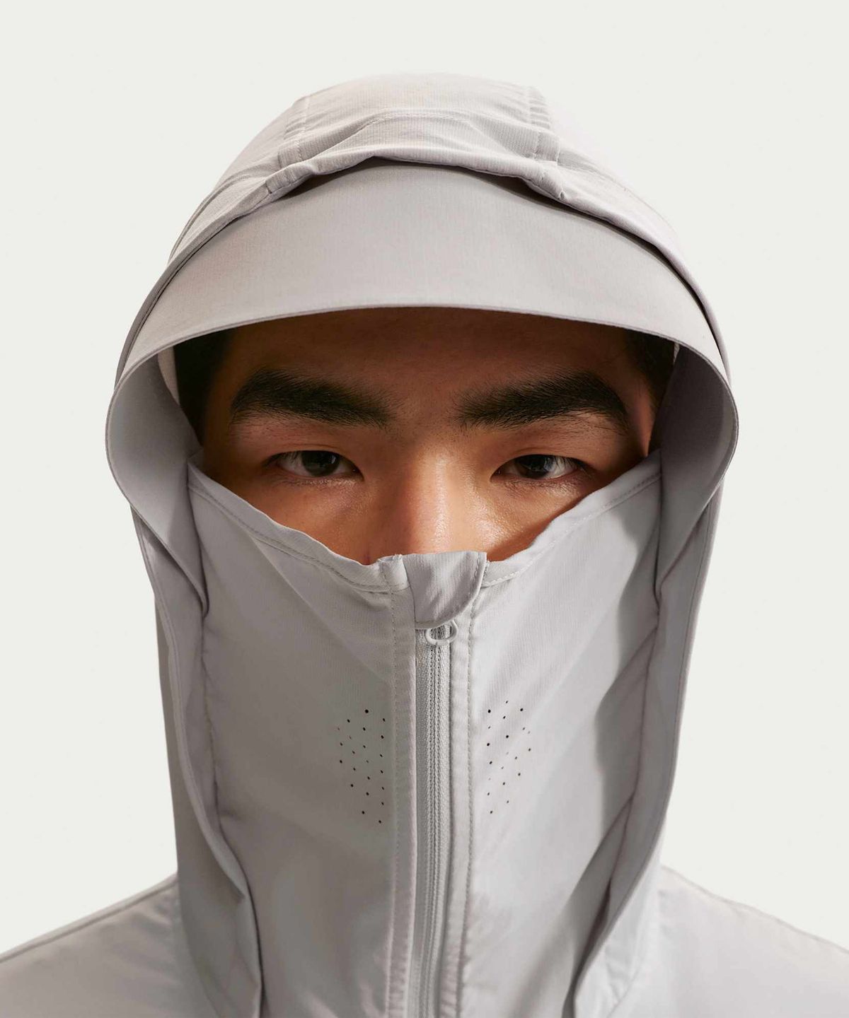 나이키(NIKE) 테크 헬리오스 드라이 핏 긴소매 셸 M - 그레이 포그:오프 화이트:블랙 / IF0904-097