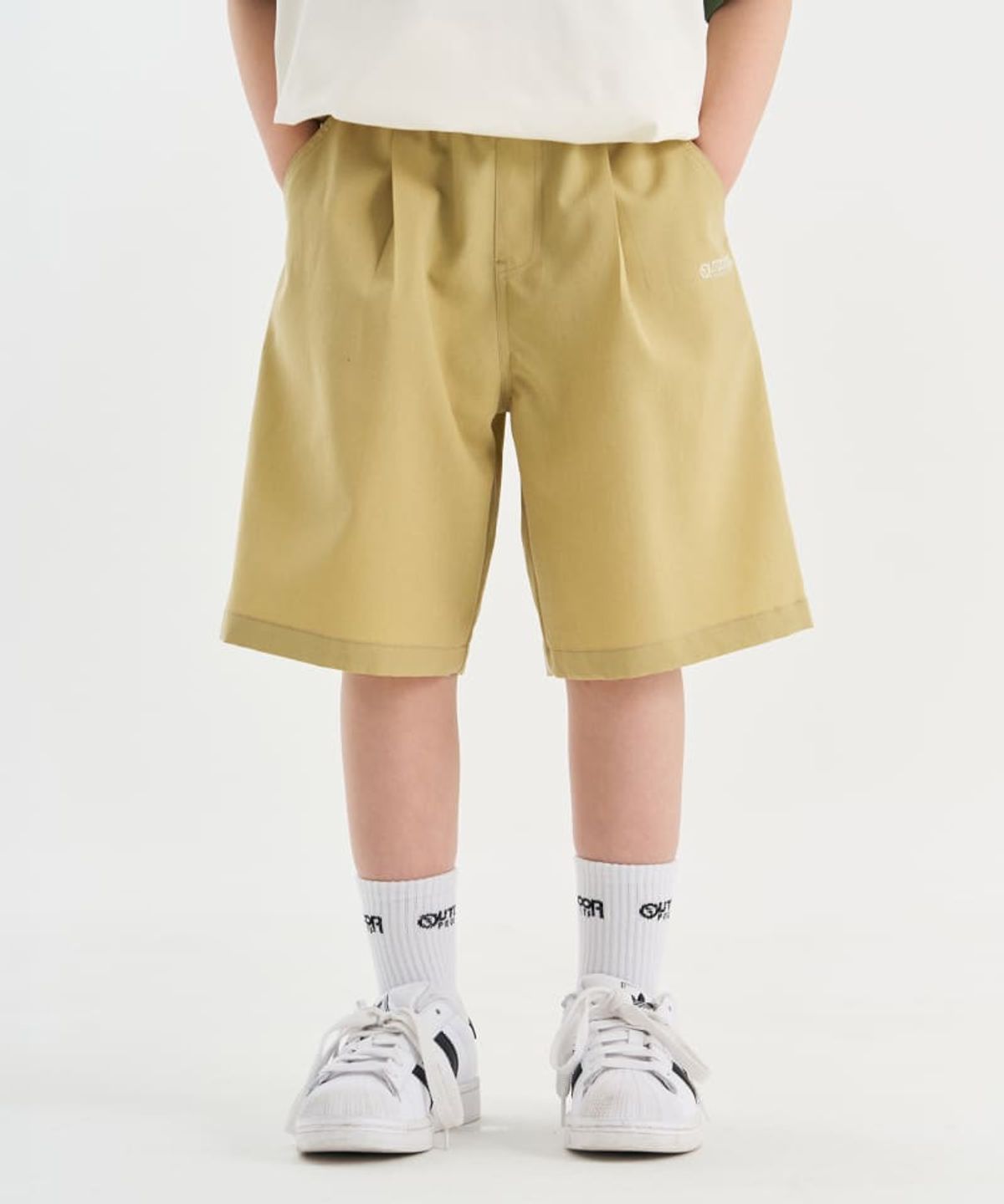 아웃도어 프로덕츠 키즈(OUTDOOR PRODUCTS KIDS) 린넨 5부 쇼츠 (올리브 그린) OD262BHP13_OLI
