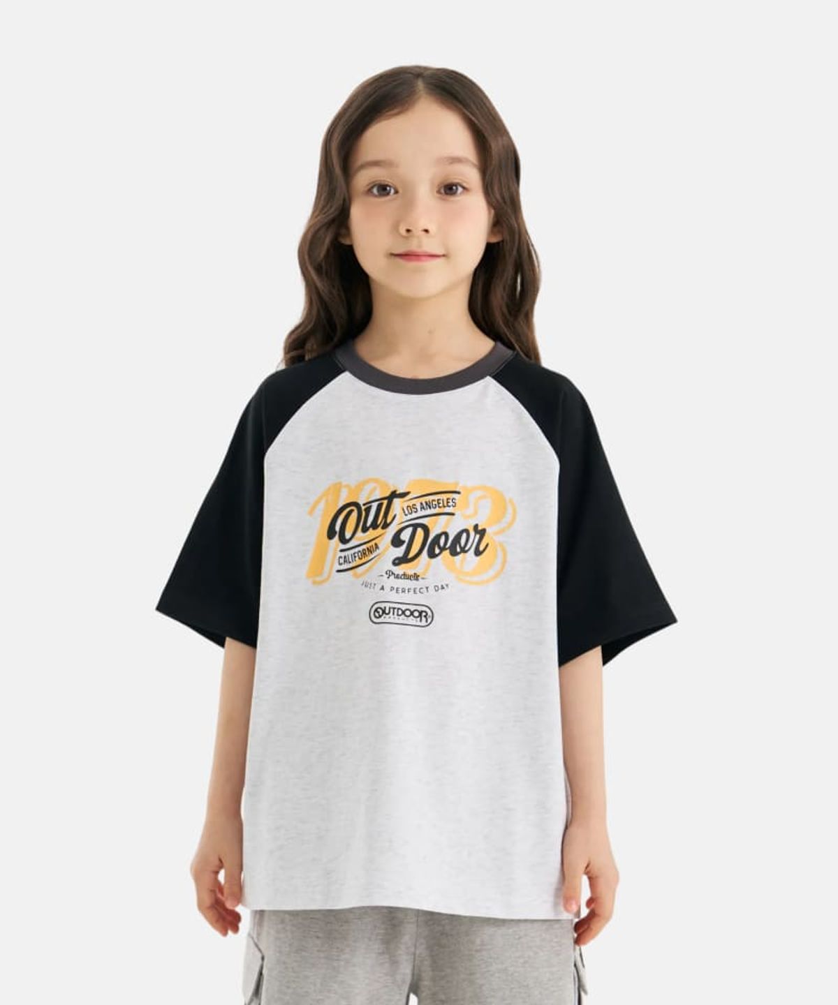 아웃도어 프로덕츠 키즈(OUTDOOR PRODUCTS KIDS) 컬러블록 반팔 티셔츠 (블랙) OD262ISS12_BLK