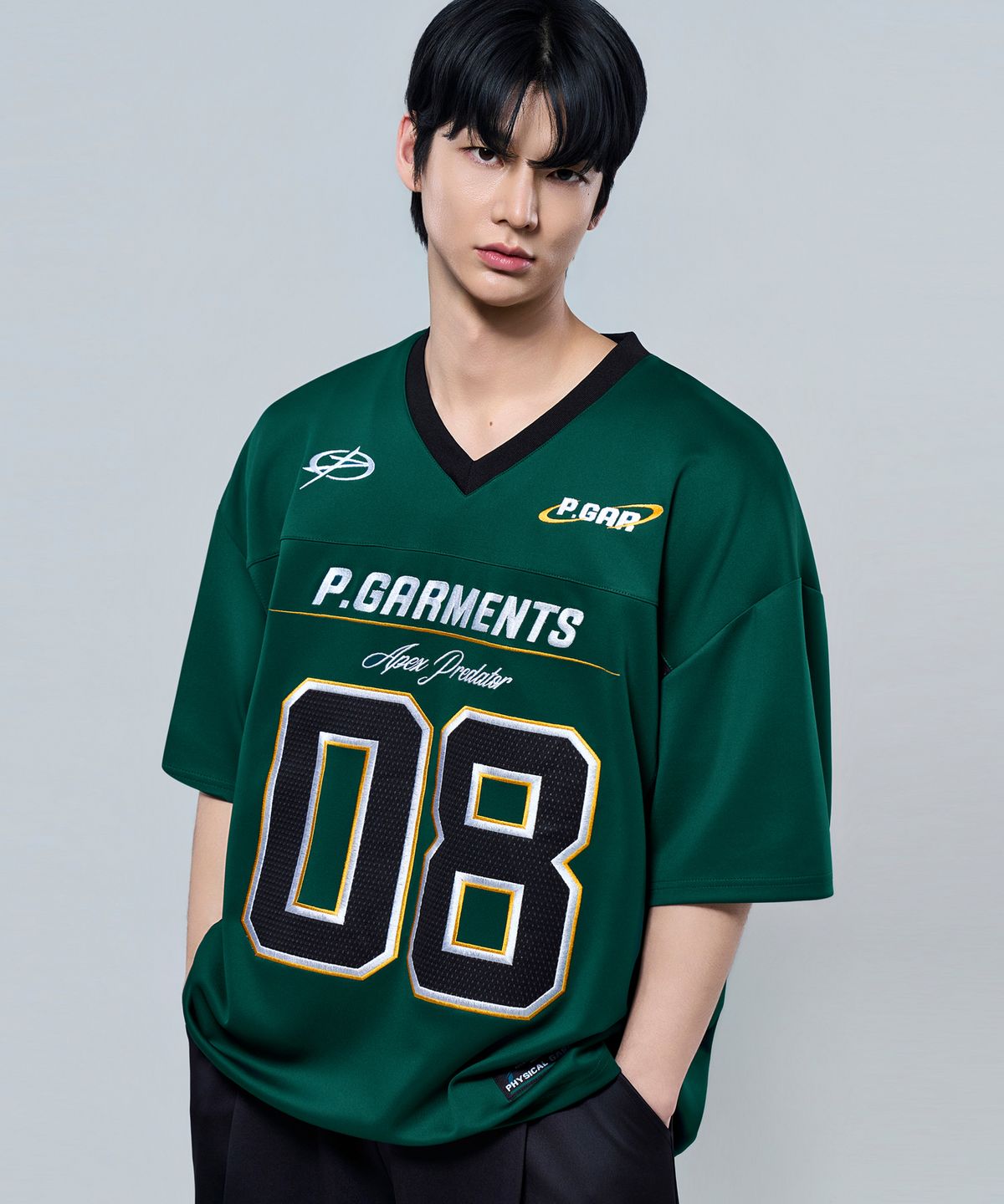 피지컬가먼츠(PHYSICAL GARMENTS) P2630 소프트쿠션 오버핏 풋볼 저지[3COLOR]