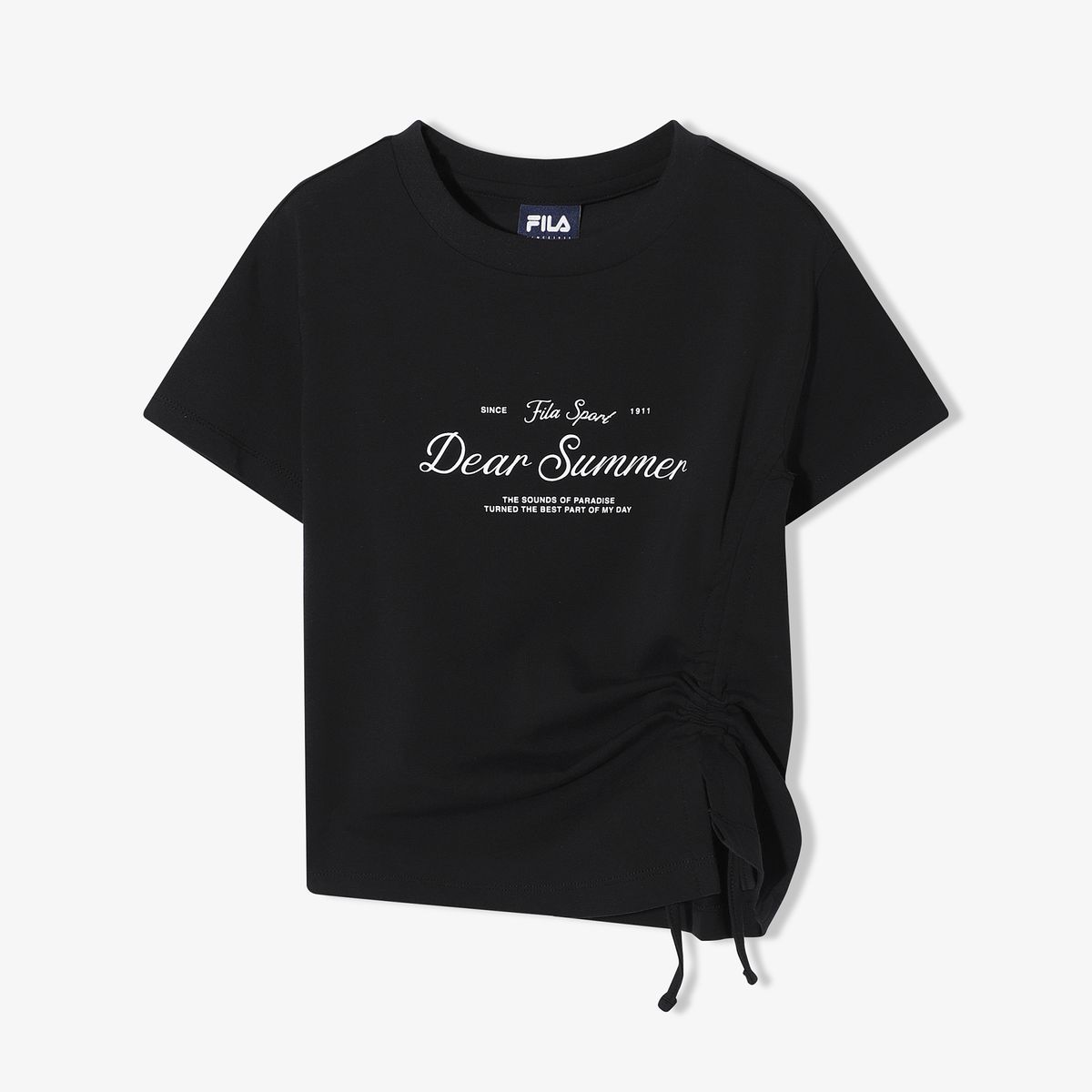 휠라(FILA) 셔링 반팔티(FS262RS01F017001)