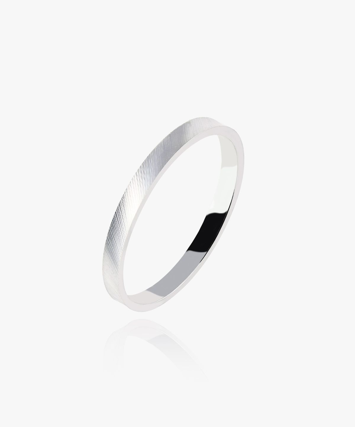 엘렌쥬얼리(HELENE JEWELRY) 925 실버 다이아고날 컷팅 미스 링 은 반지