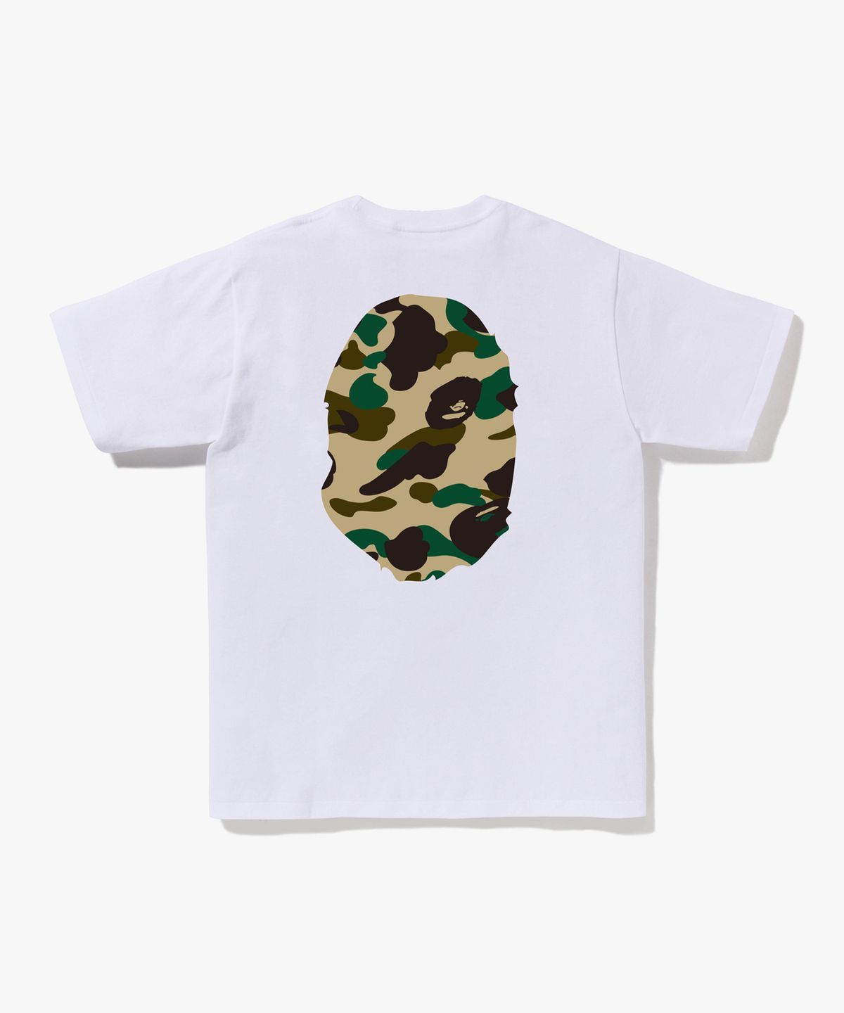 베이프(BAPE) 퍼스트 카모 빅 에이프 헤드 티셔츠(M) WHITE/YELLOW