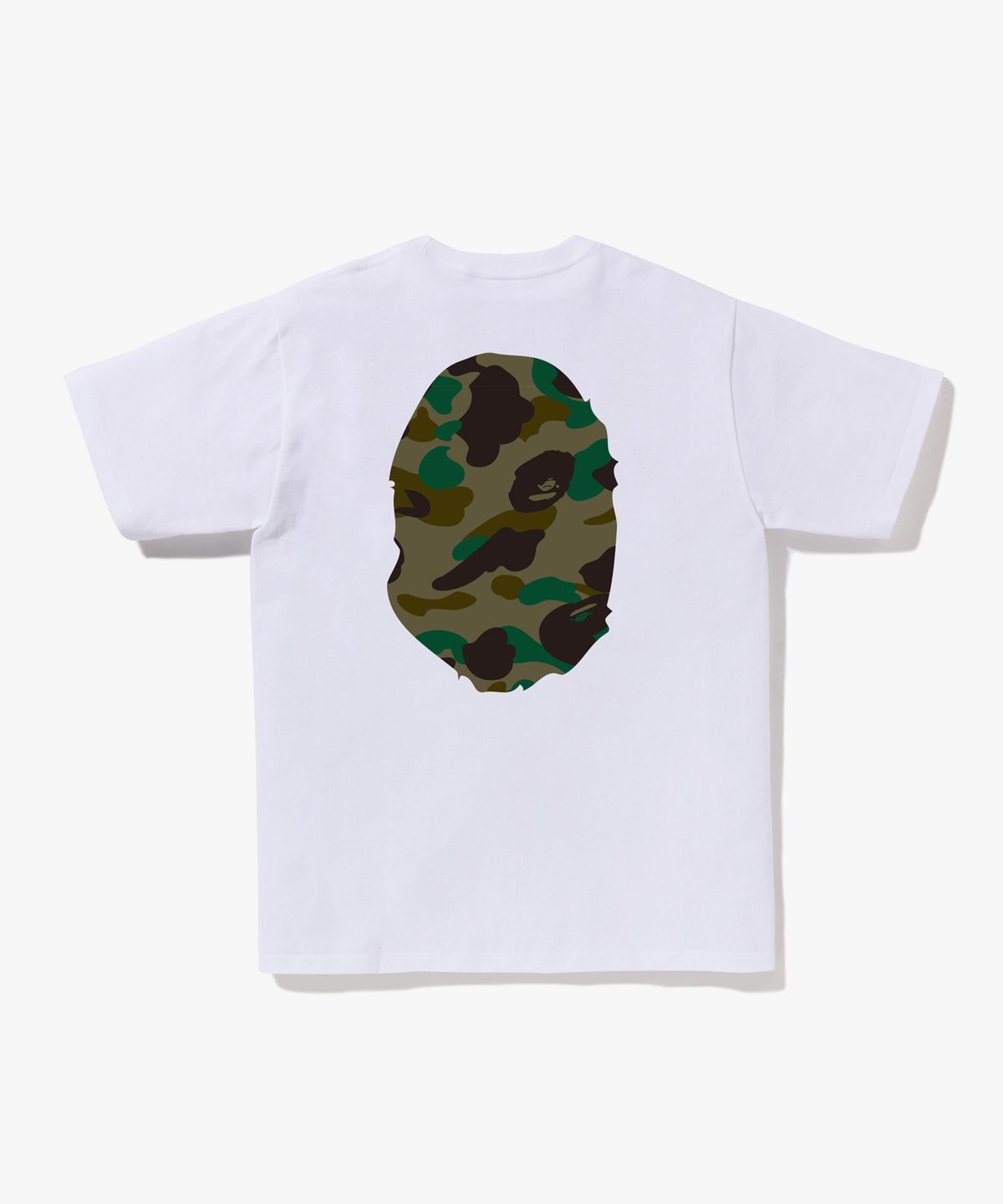 베이프(BAPE) 퍼스트 카모 빅 에이프 헤드 티셔츠(M) WHITE/GREEN