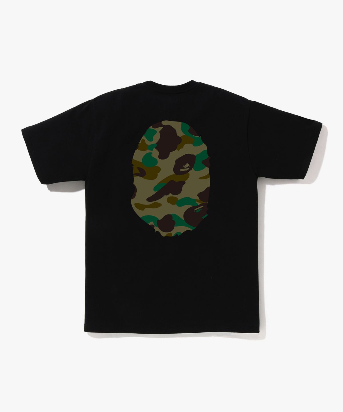 베이프(BAPE) 퍼스트 카모 빅 에이프 헤드 티셔츠(M) BLACK/GREEN