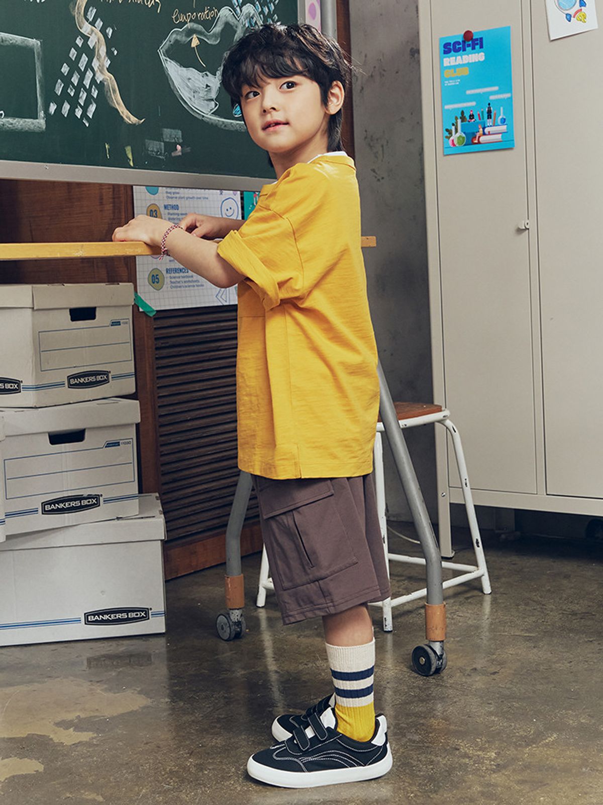 탑텐 키즈(TOPTEN KIDS) 공용 COOL Air 코튼 카고 버뮤다 팬츠_MKG2PS3002