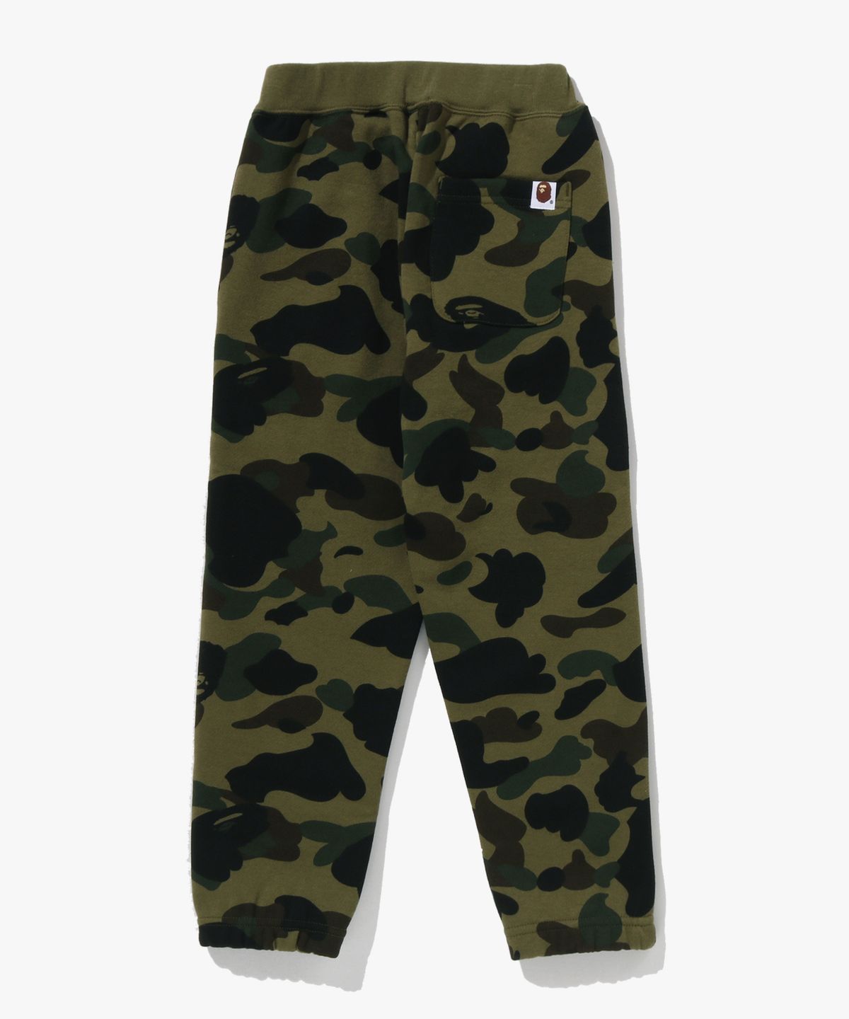베이프 키즈(BAPE KIDS) 퍼스트 카모 원 포인트 스웨트 팬츠(KIDS) GREEN