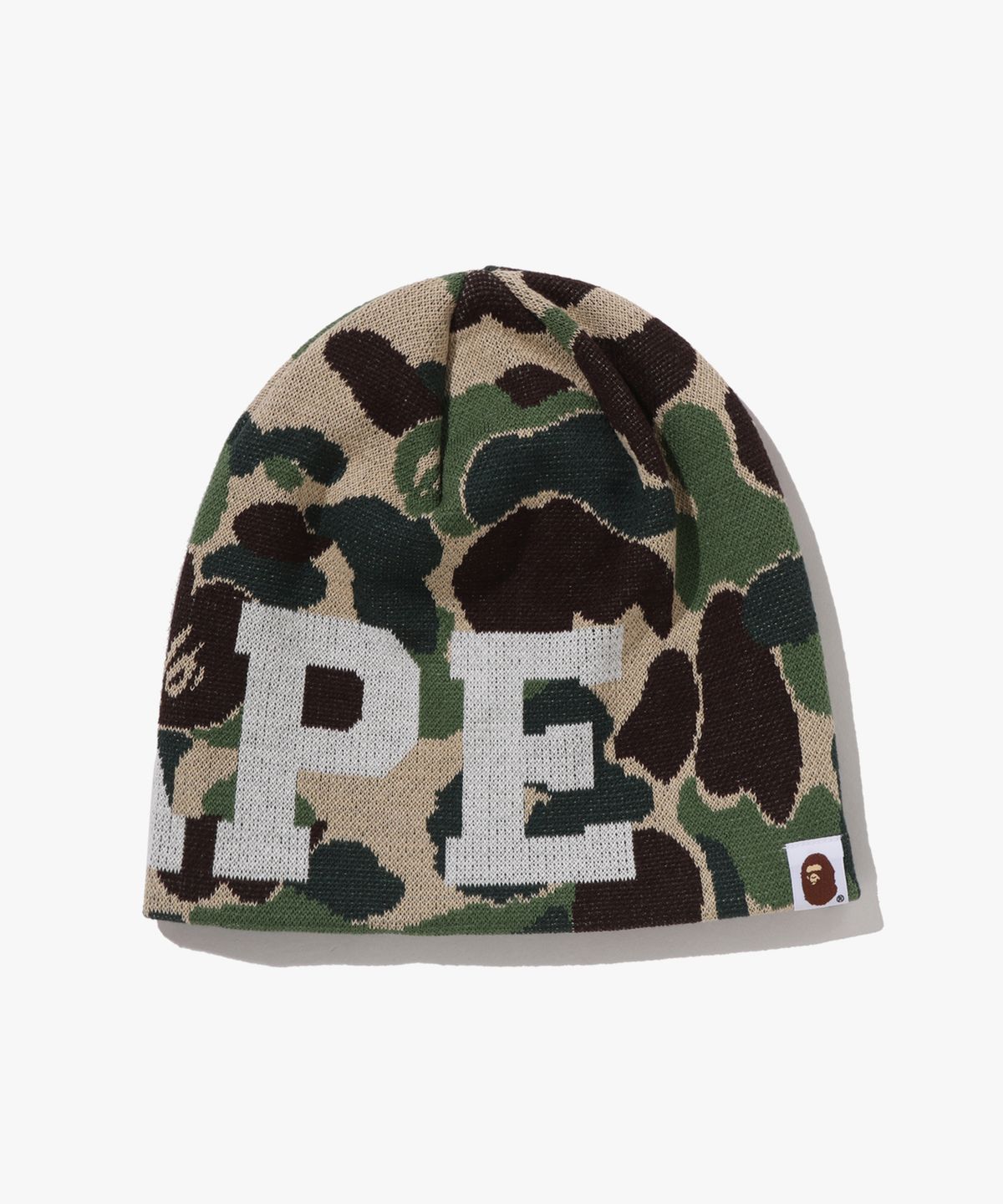 베이프(BAPE) ABC 카모 니트 캡(M) GREEN