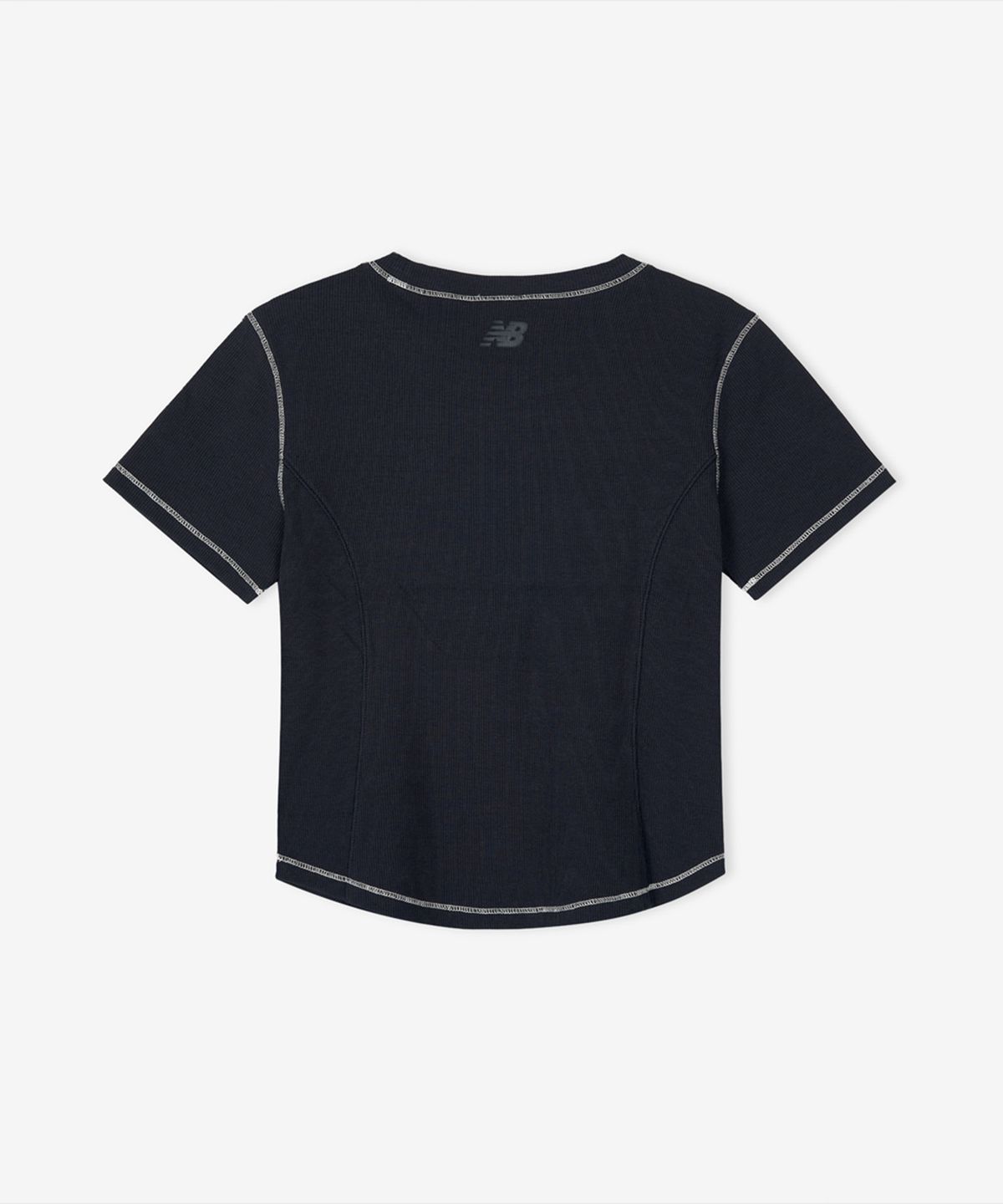 뉴발란스(NEW BALANCE) NBNEG3W652 / WOMEN 에센셜 골지 반팔티 (NAVY)